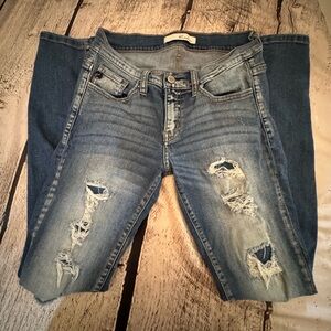 KanCan Light Blue Distressed Skinny Jeans